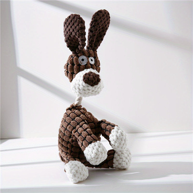 FurryJoy™ 🐾Interactive Rope Squeaky Dog Toy