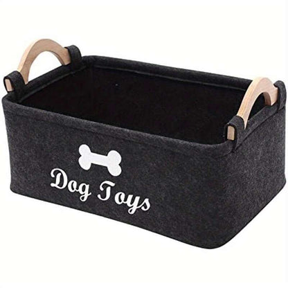 FurryJoy🐾 Dog Toy Storage Basket