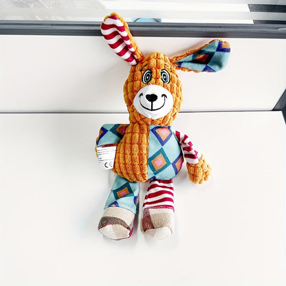 FurryJoy™🐾 Interactive Squeaky Plush Dog Toy