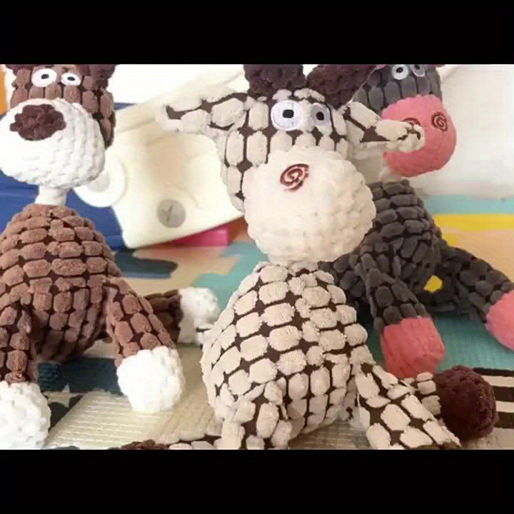 FurryJoy™ 🐾Interactive Rope Squeaky Dog Toy